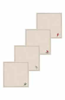 Forest Birds Set of 4 Napkins