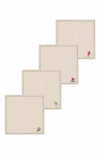 Forest Birds Set of 4 Napkins