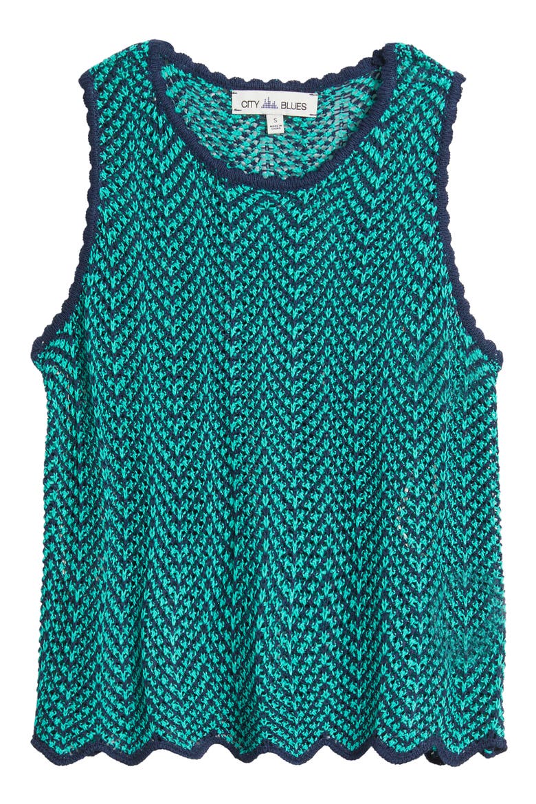 Open Stitch Sweater Tank, Alternate, color, KELLY