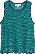 CITY BLUES Open Stitch Sweater Tank