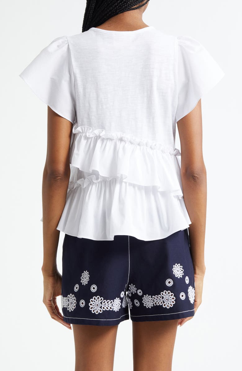 Cinq à Sept Jaipur Ruffle Shirt, Alternate, color, 