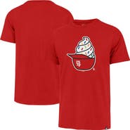'47 Men's '47  Red St. Louis Cardinals Ice Cream Helmet Franklin T-Shirt