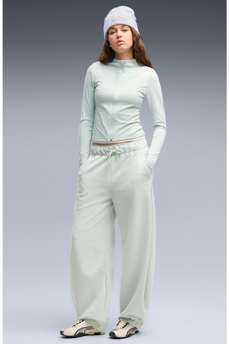 PUMATECH Sense Performance Wide Leg Sweatpants, Alternate, color, CREME DE MINT