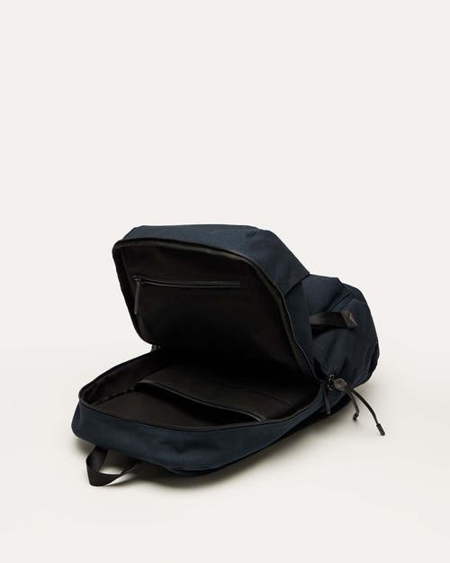 Want Les Essentiels De La Vie Want Les Essentiels Bishop Organic Cotton Canvas Backpack In Navy