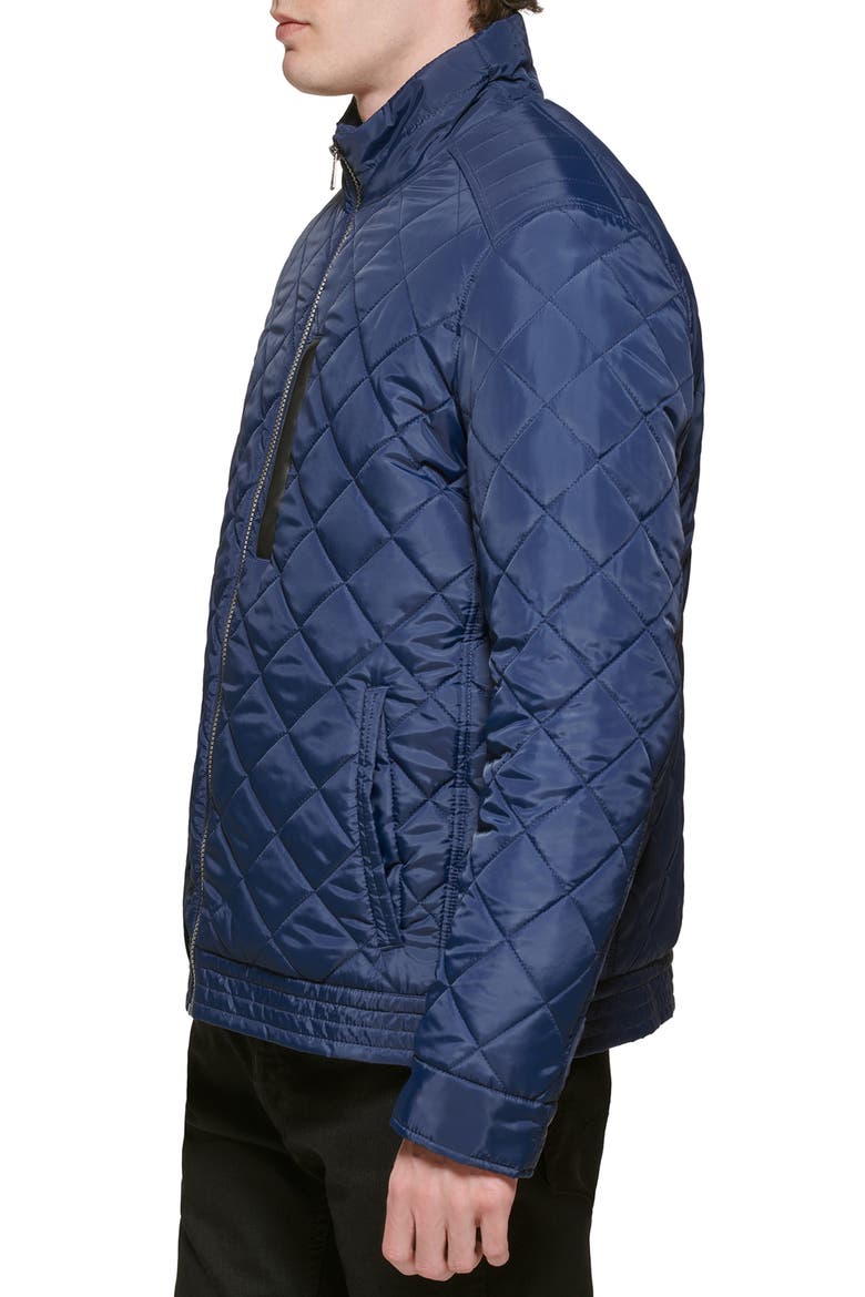 Signature Quilted Jacket, Alternate, color, NAVY