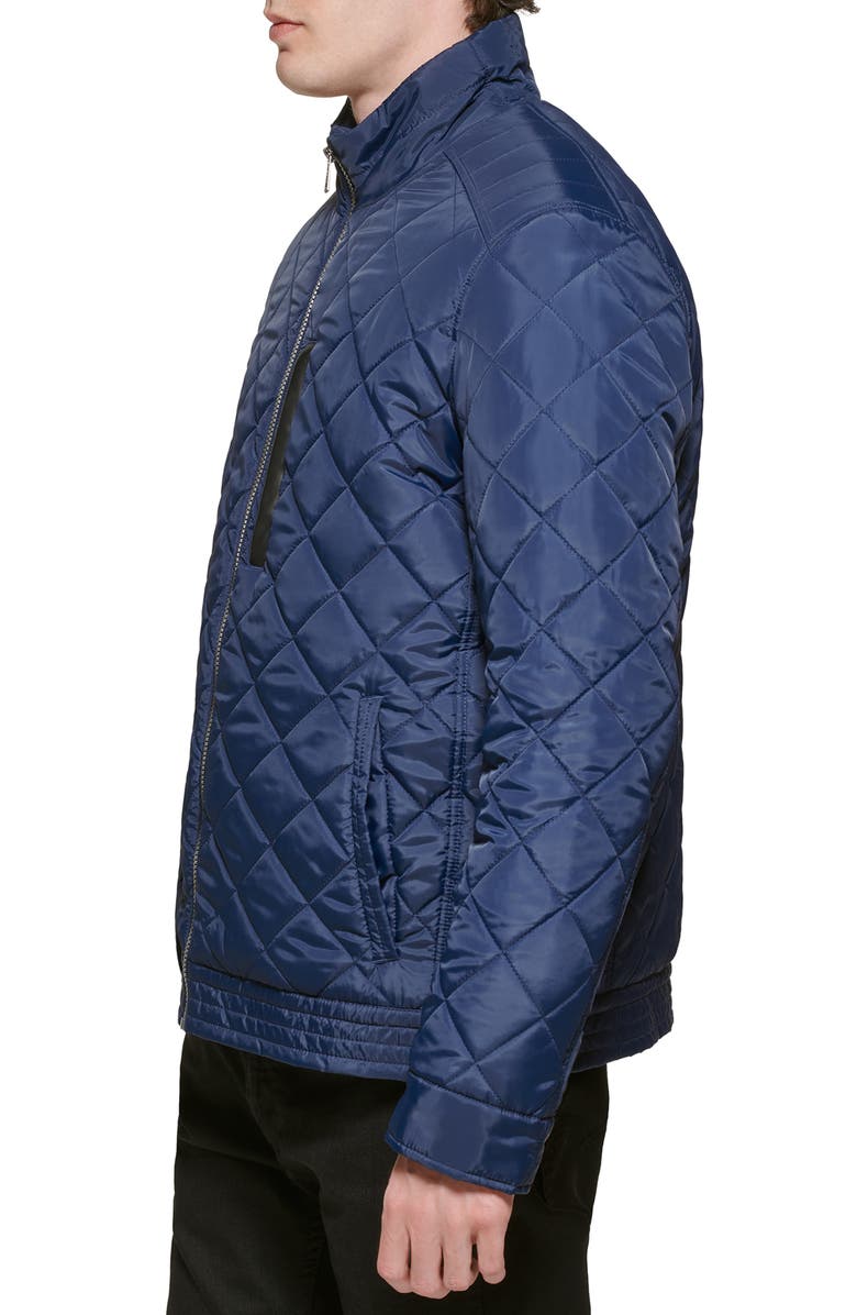 Cole Haan Signature Quilted Jacket, Alternate, color, Navy