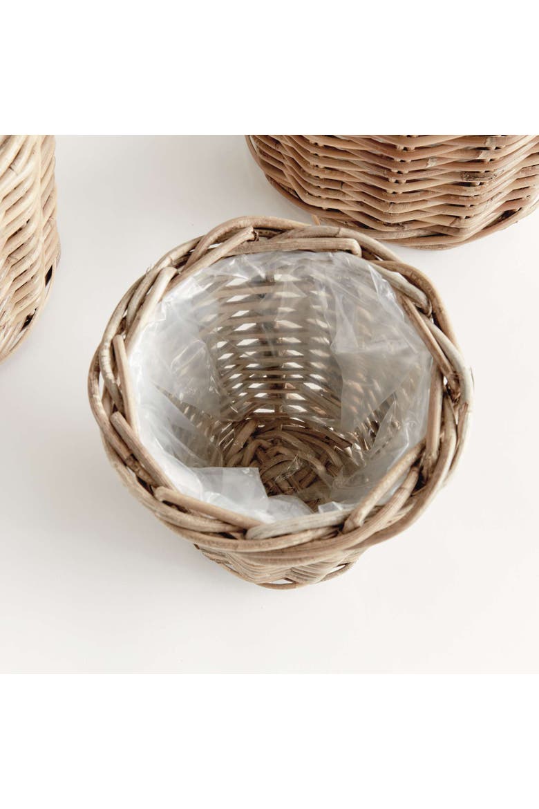 Normandy Tapered Basket Planters Set Of 3, Alternate, color, Gray