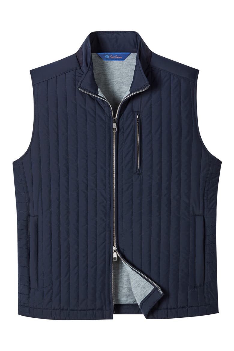 Vertical Quilted Vest, Main, color, NAVY