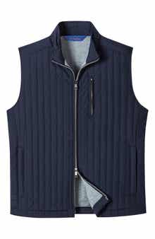 David Donahue Vertical Quilted Vest