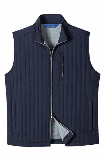 David Donahue Vertical Quilted Vest