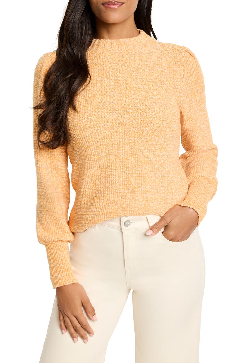Waffle Stitch Crewneck Sweater, Main, color, MANGO