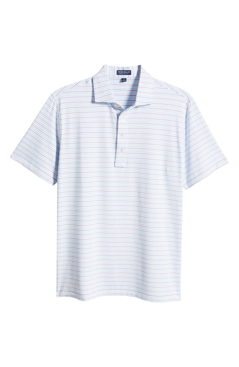 Peter Millar Garcia Stripe Performance Jersey Polo, Alternate, color, 
