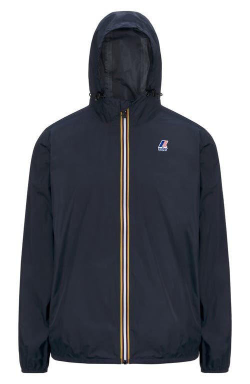 K-way Le Vrai 4.0 Claude Water Repellent Jacket In Blue Depth