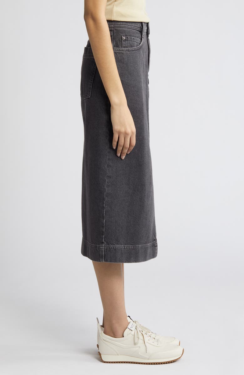 Treasure & Bond Denim Midi Skirt, Alternate, color,