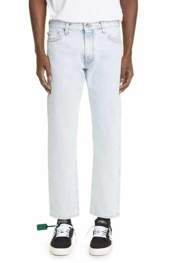 Off-White Men's Diagonal Stripe Slim Fit Jeans