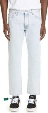 Off-White Men's Diagonal Stripe Slim Fit Jeans