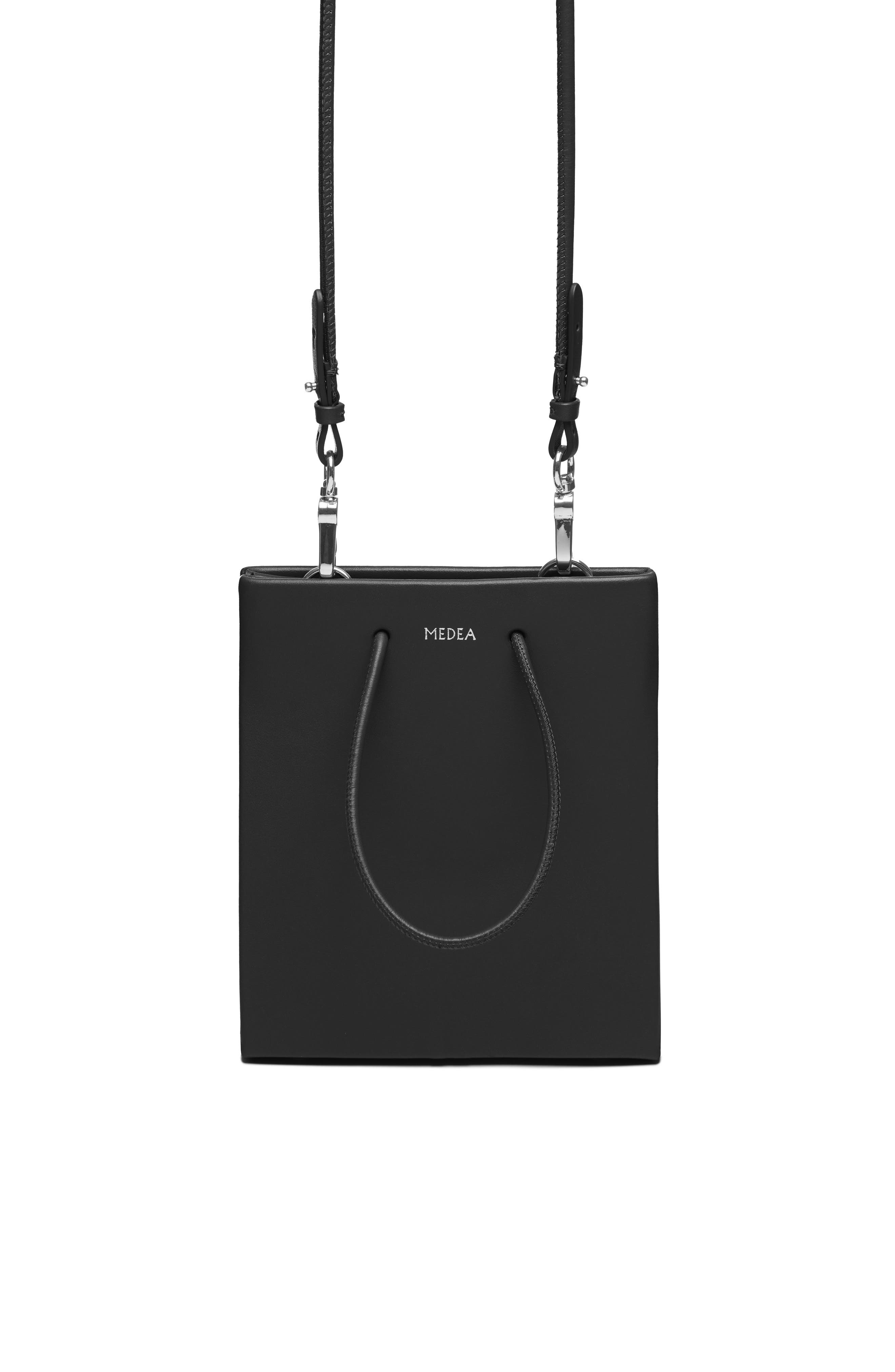 Medea Short Calfskin Leather Bag, Alternate, color, 