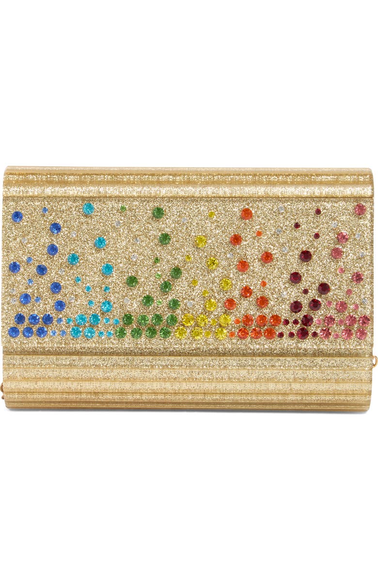 Kurt Geiger London Party Glitter Envelope Clutch, Main, color,