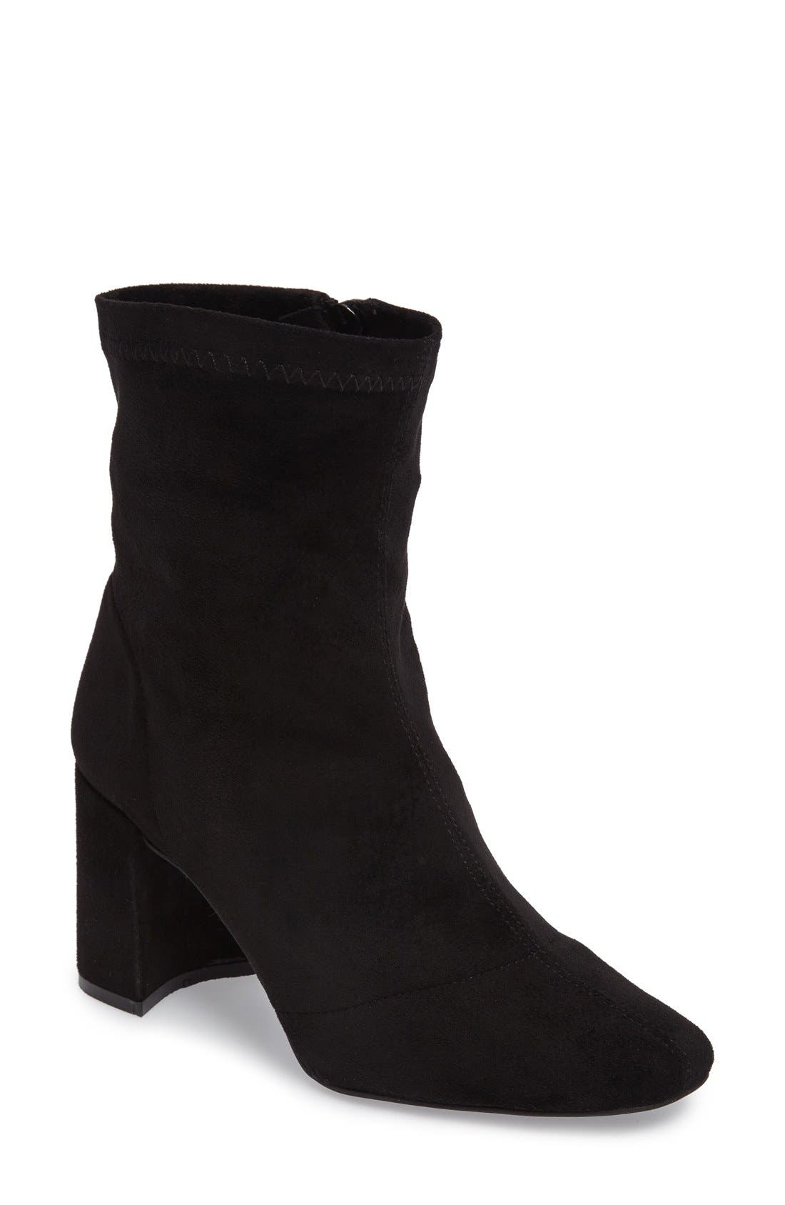 Cienga Bootie, Main, color, BLACK SUEDE