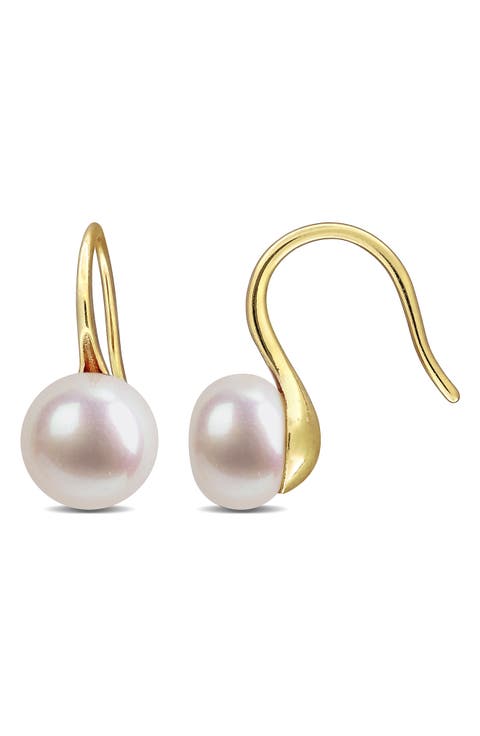 Cultured Pearl Drop Earrings
