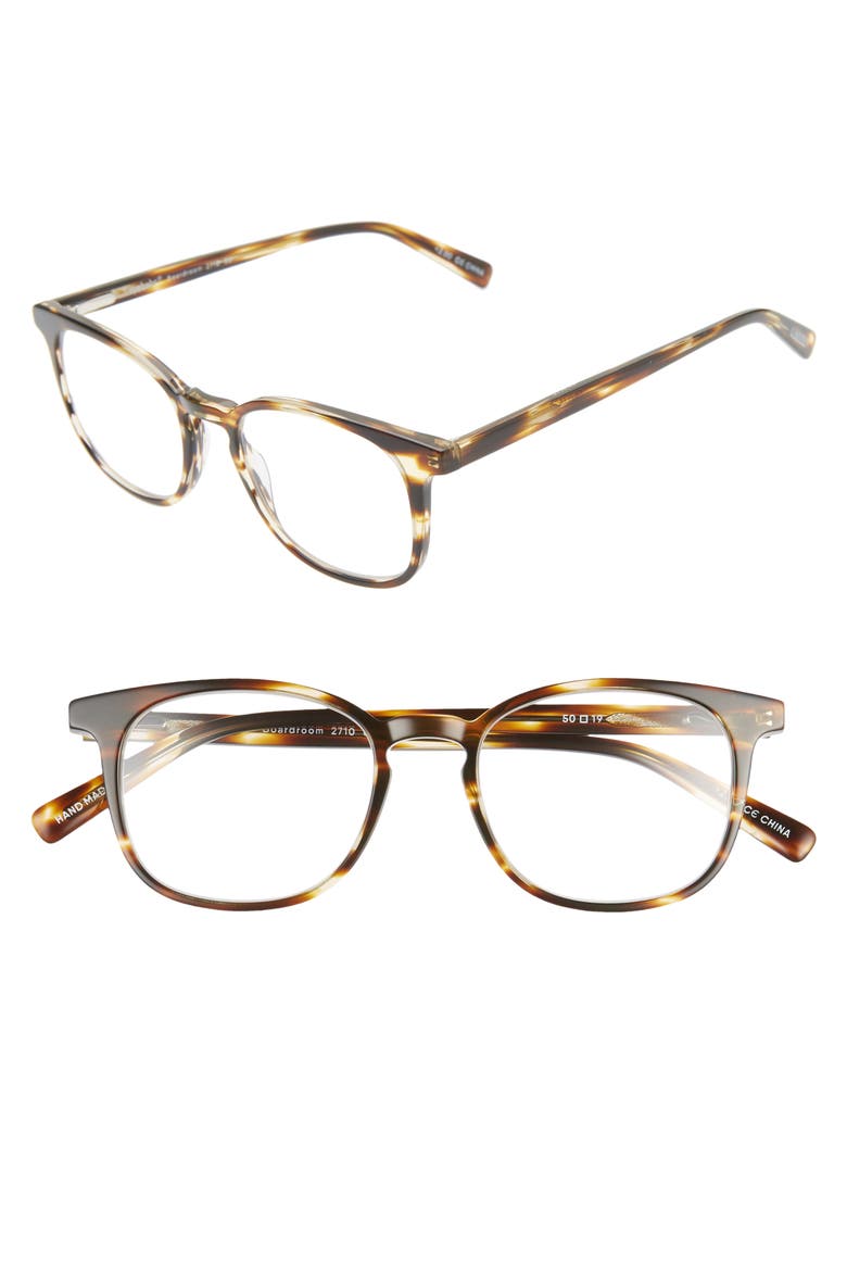 Boardroom 50mm Reading Glasses, Alternate, color, BROWN DEMI