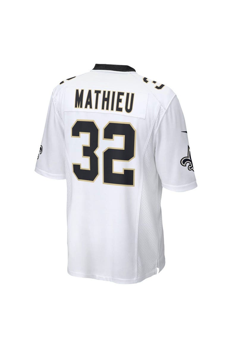 Men's Nike Tyrann Mathieu White New Orleans Saints Game Jersey, Alternate, color, White