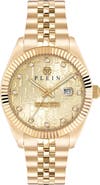 PHILIPP PLEIN Date Superlative Crystal Bracelet Watch, 41mm