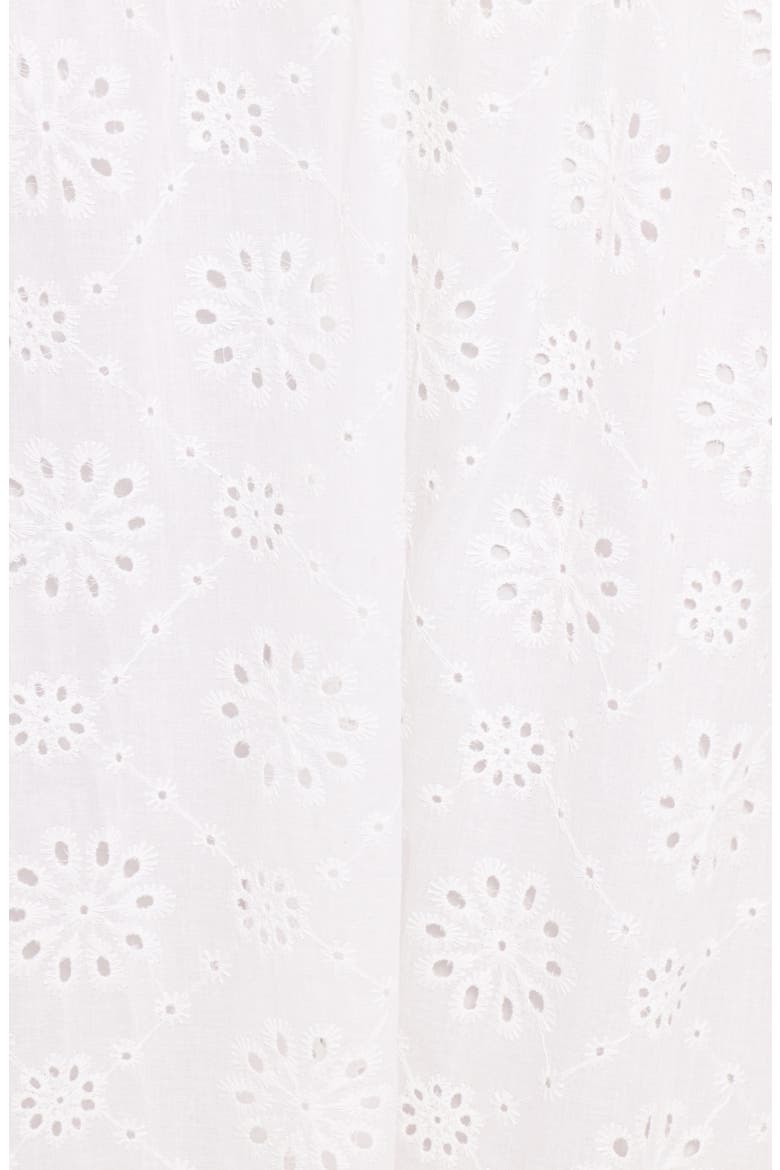 Sinead Tiered Cotton Eyelet Maxi Skirt, Alternate, color, WHITE
