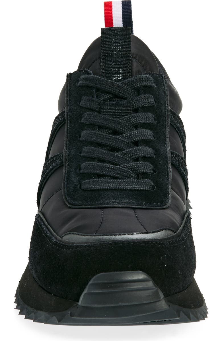 Moncler Pacey Mixed Media Sneaker, Alternate, color, Black