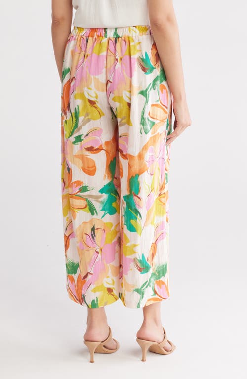 GEMMA + JANE GEMMA + JANE FLORAL WIDE LEG PULL-ON PANTS