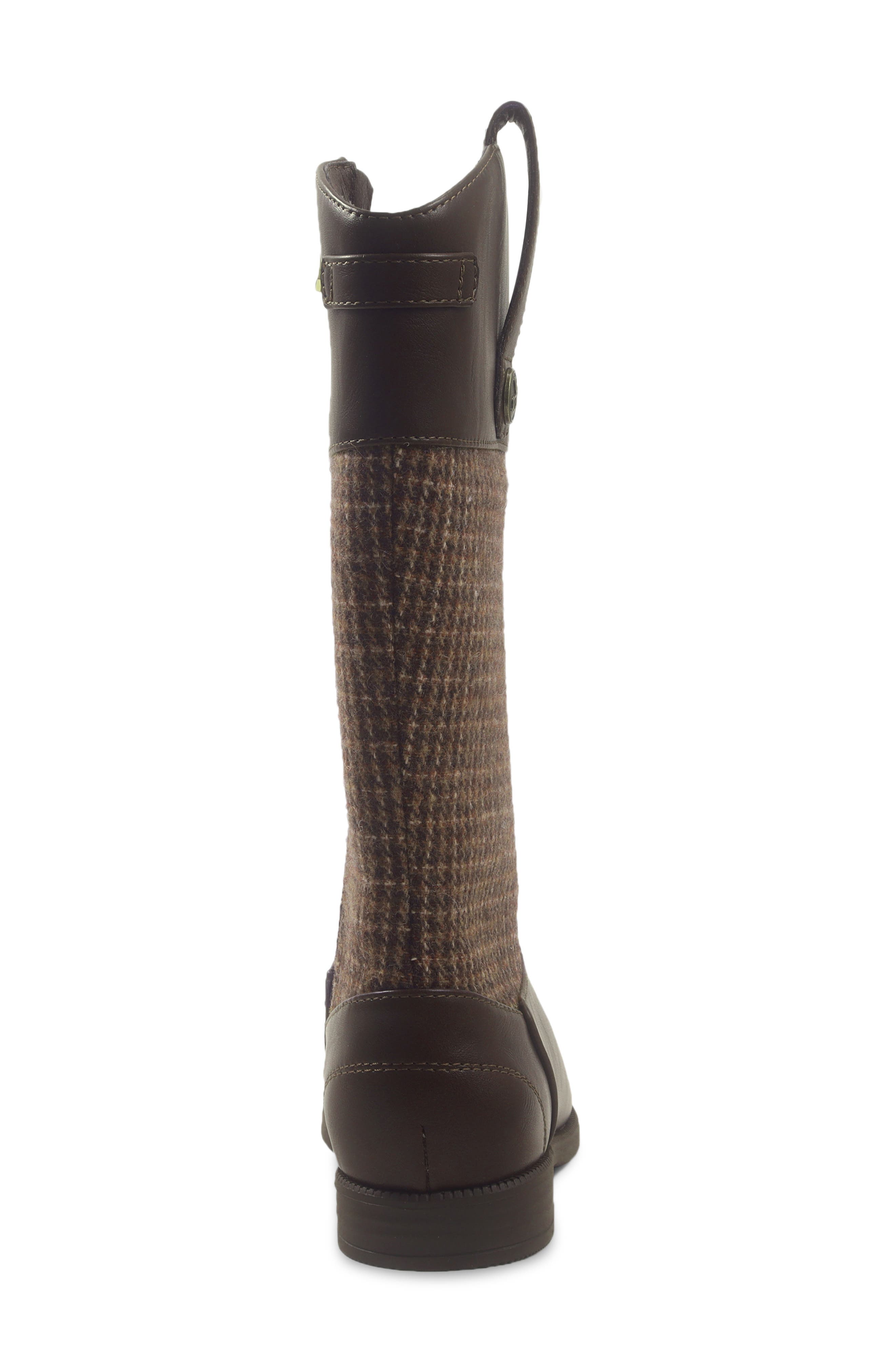 Kids' Equesty Faux Leather Riding Boot, Alternate, color, BROWN