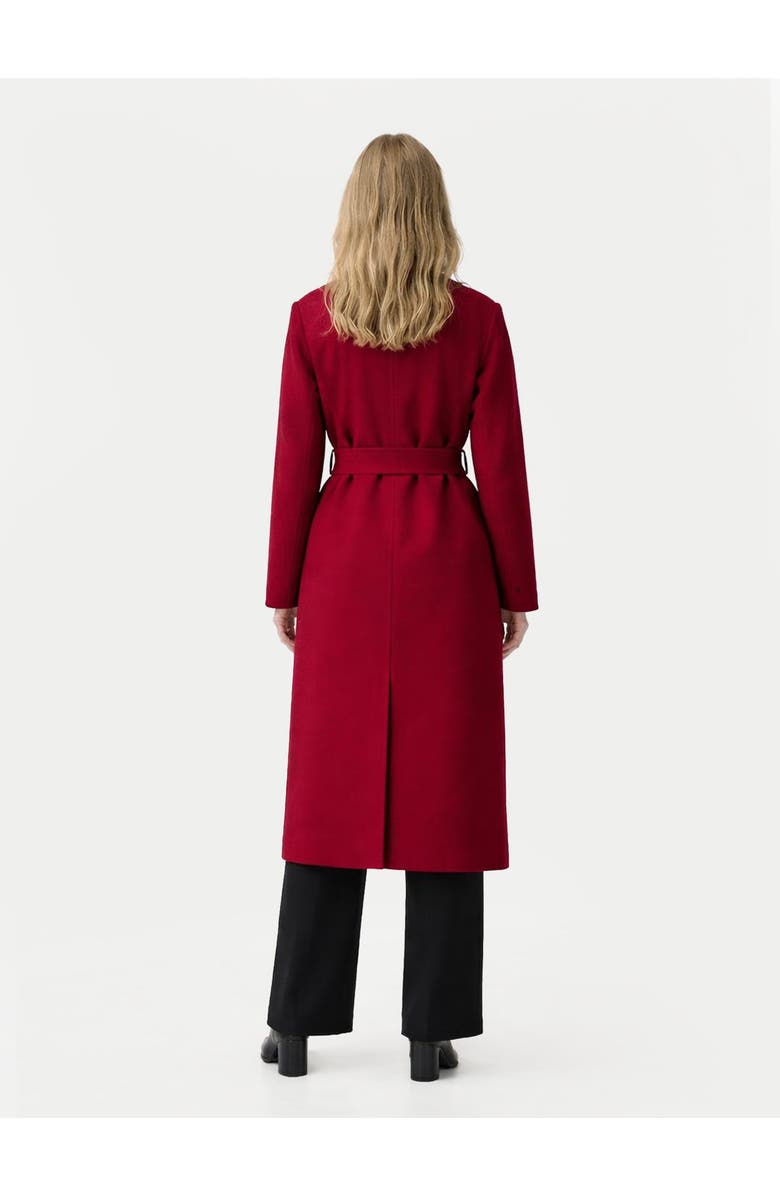 Gobi Cashmere Women's Double-Breasted Cashmere Coat, Alternate, color, Bordeaux