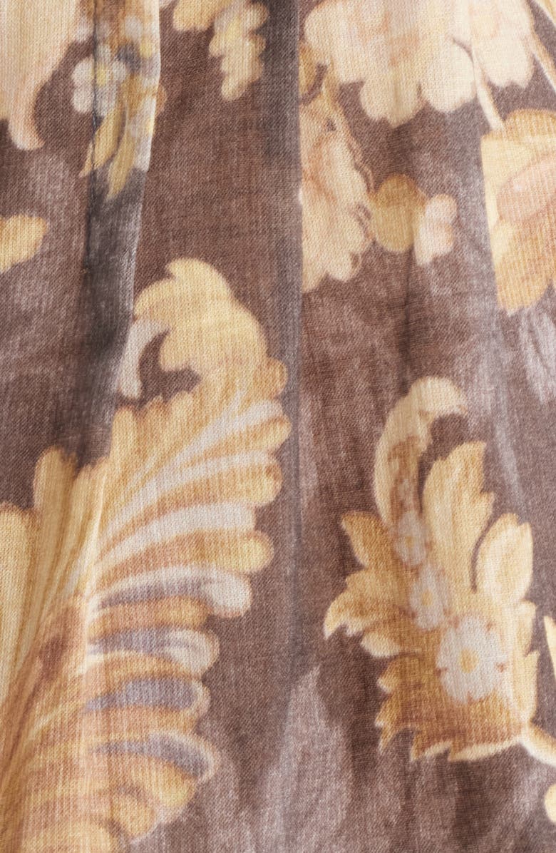 KOBI HALPERIN Stevie Raglan Sleeve Cotton Button-Up Shirt, Alternate, color, Black Multi