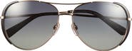 Marc Jacobs 59mm Gradient Polarized Aviator Sunglasses