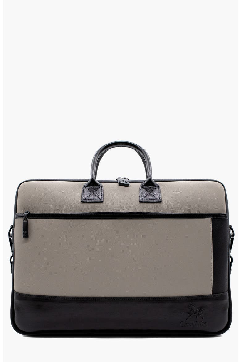 Club Laptop Bag 501, Main, color, Black / Tan