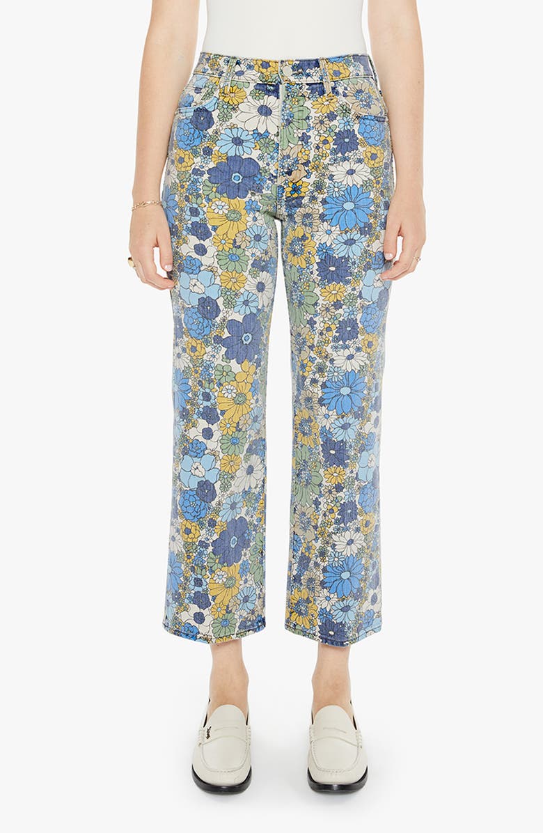MOTHER The Rambler Print Crop Jeans, Main, color, 