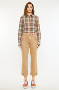KanCan Ronnie High Rise Slim Straight Leg Cargo Jeans