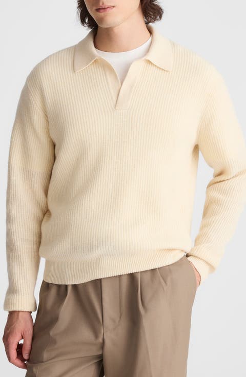 Johnny Collar Heritage Merino Wool Sweater