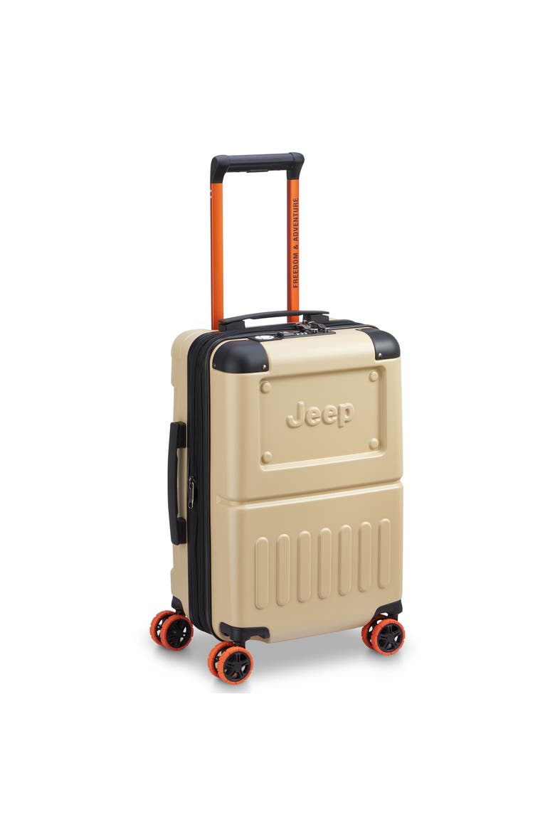 19" Carry On Hardside Expandable Spinner [JH002B] & Cylindrical Backpack [JS013C] 2 Piece Set, Alternate, color, Sand