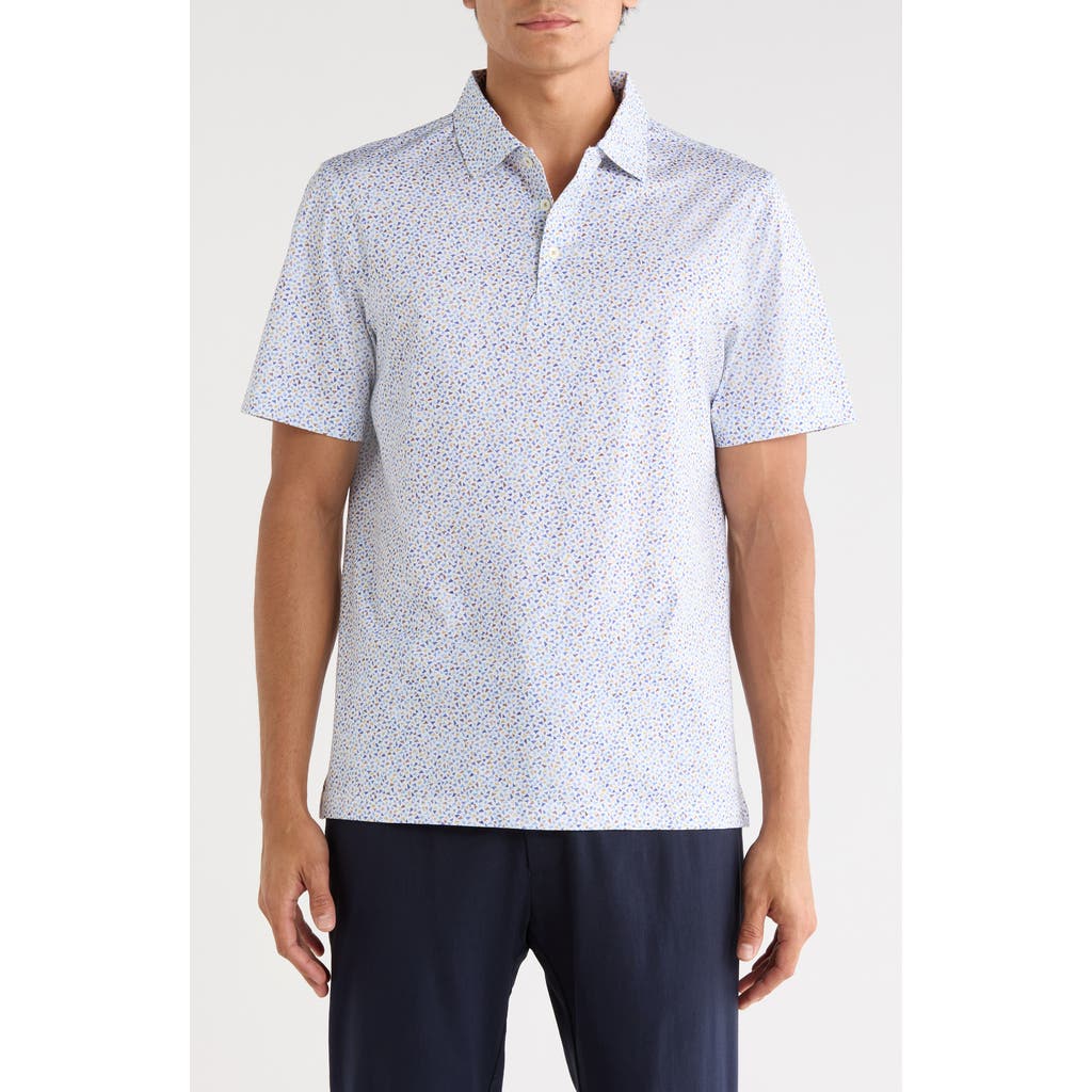 Bugatchi Victor Short Sleeve 8-way Stretch Ooohcotton® Knit Polo In Multi