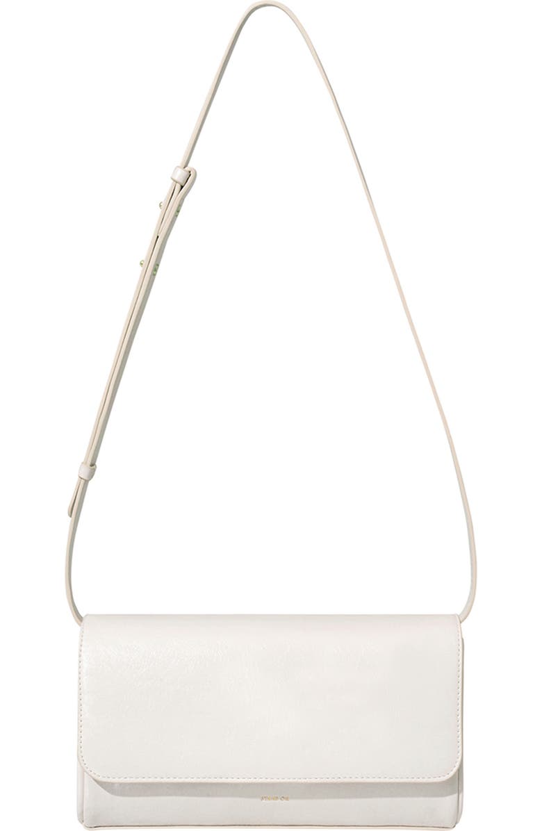 Stand Oil Classic Faux Leather Shoulder Bag, Alternate, color, Cream