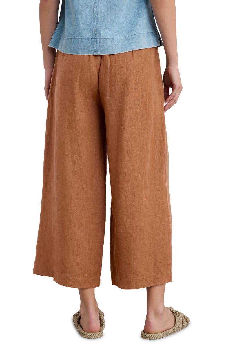 Seasalt Cornwall Merrivale Linen Culottes, Alternate, color, Chutney
