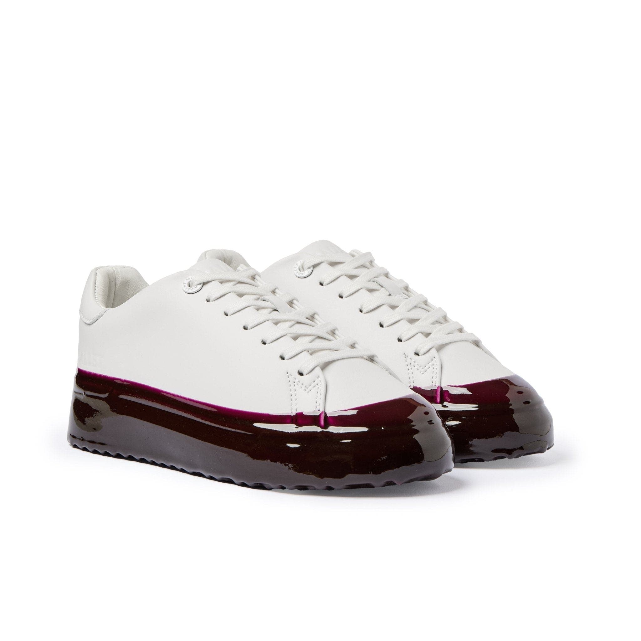MALLET Grftr Dip Low-Top Platform Trainers, Alternate, color, White Red