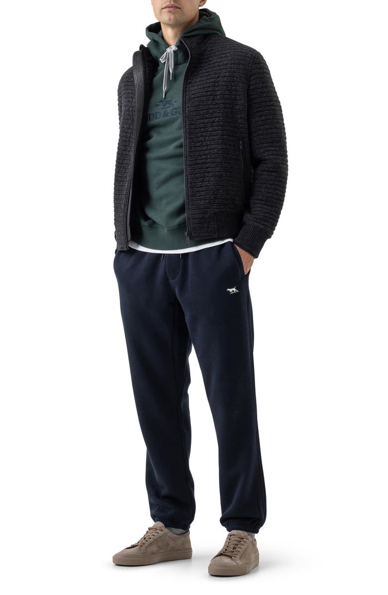 Rodd & Gunn Red Hill Water Resistant Recycled Textured Knit Bomber Jacket, Alternate, color, 