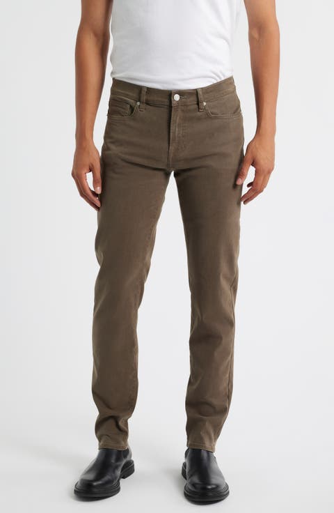 L'Homme Slim Fit Five-Pocket Twill Pants