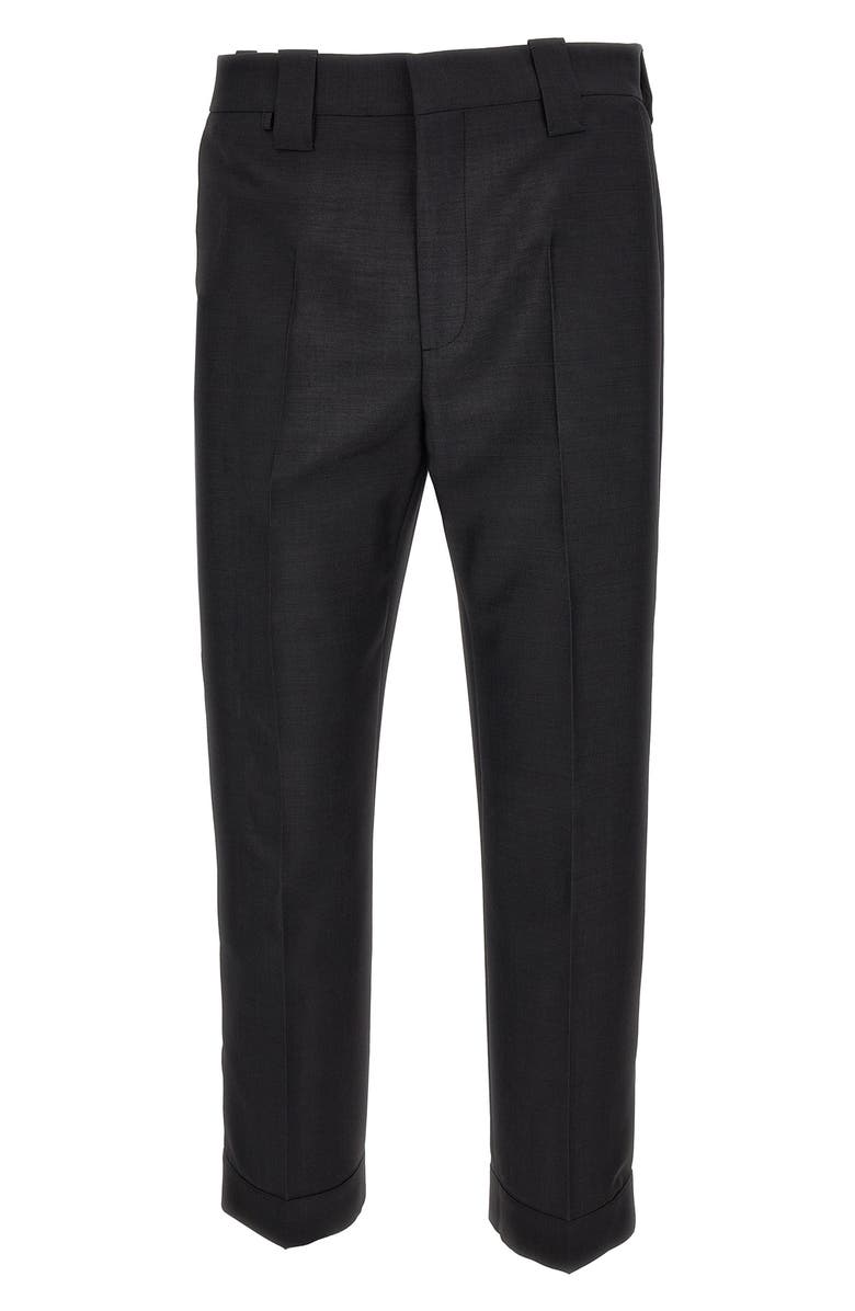 Versace Wool & Mohair Dress Pants, Main, color, Dark Chocolate