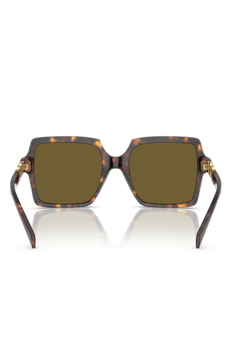Versace 55mm Square Sunglasses, Alternate, color, Havana