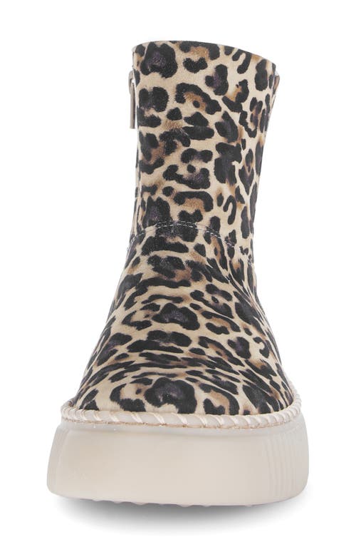 Gabor Genuine Shearling Platform Boot In Animal Print
