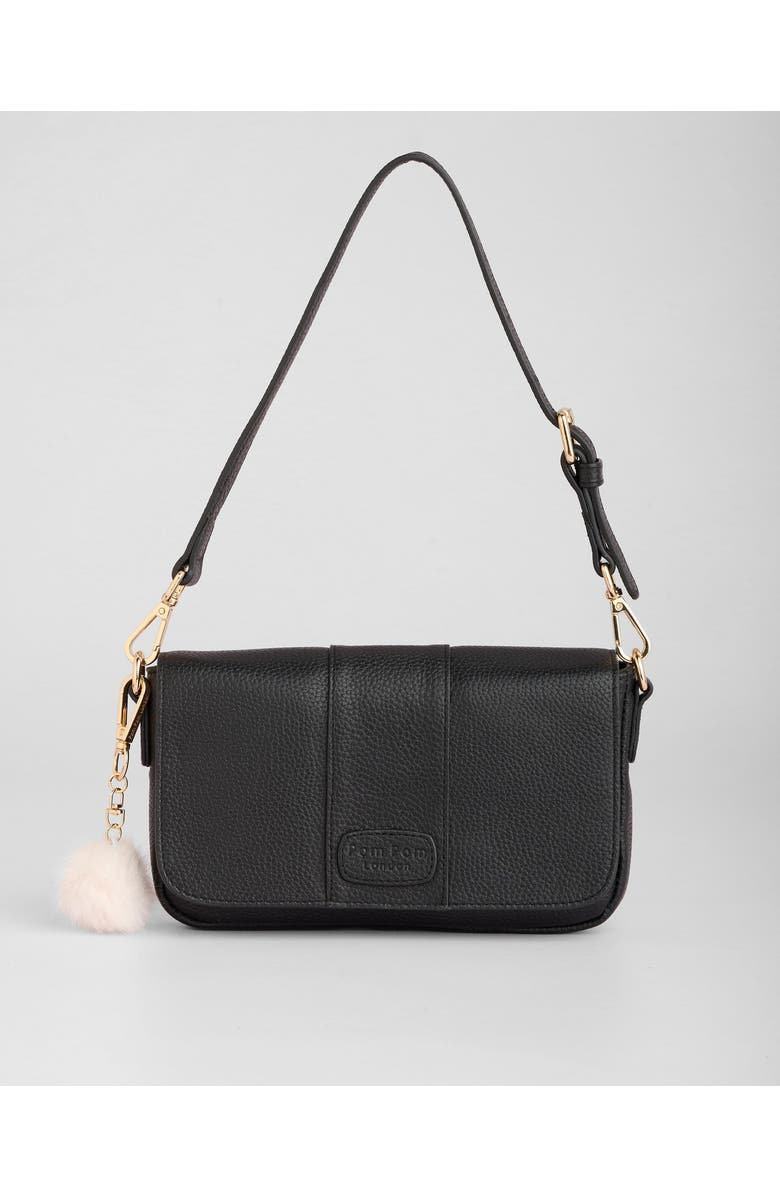 Pom Pom London Chelsea Wallet Crossbody Bag, Main, color, Black