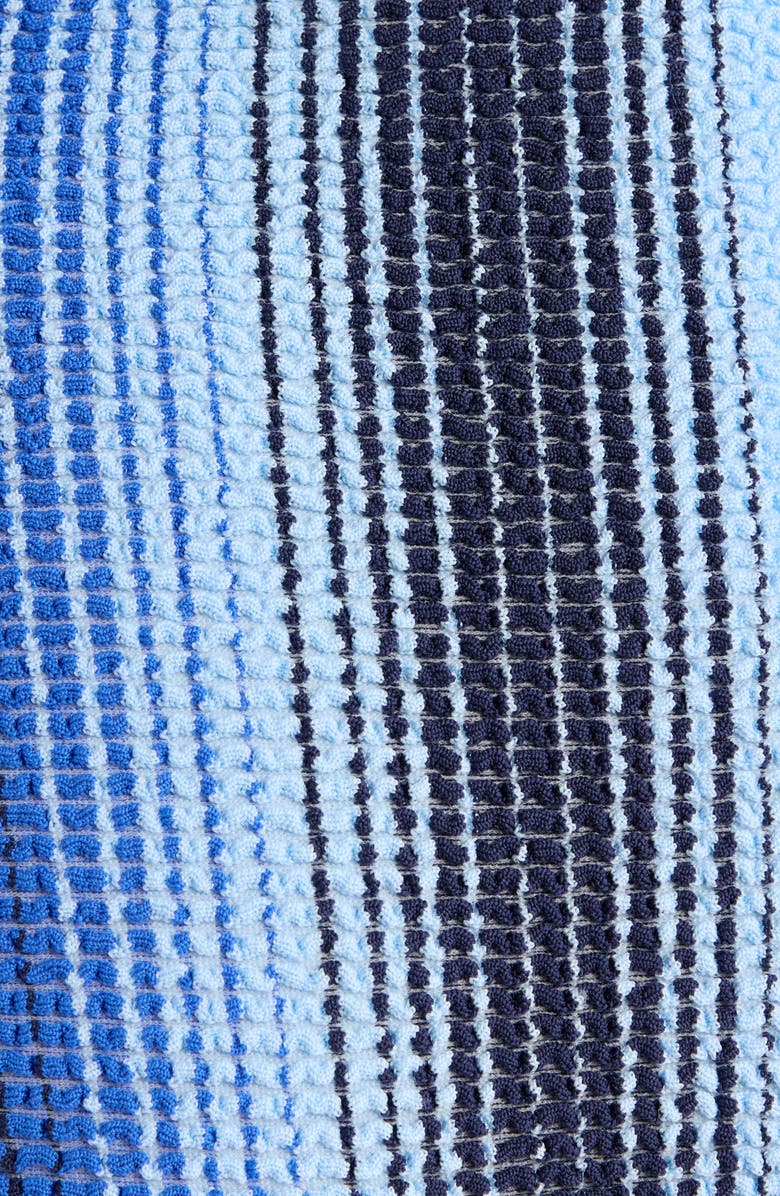 lemlem Stripe High Leg Bikini Bottoms, Alternate, color, Feven Blue